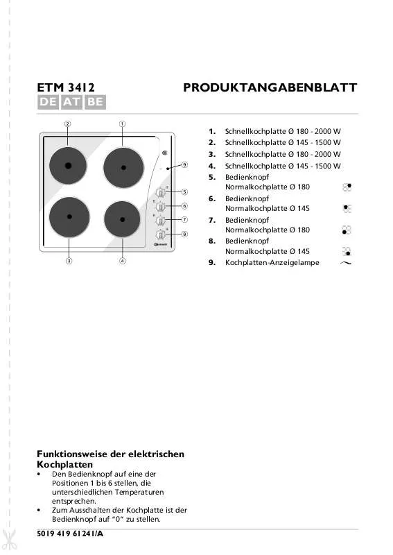 Mode d'emploi WHIRLPOOL ETM 3412 WS