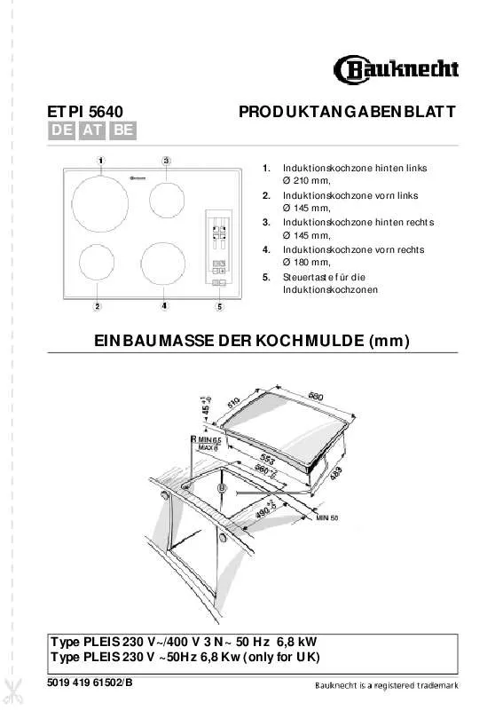 Mode d'emploi WHIRLPOOL ETPI 5640 IN