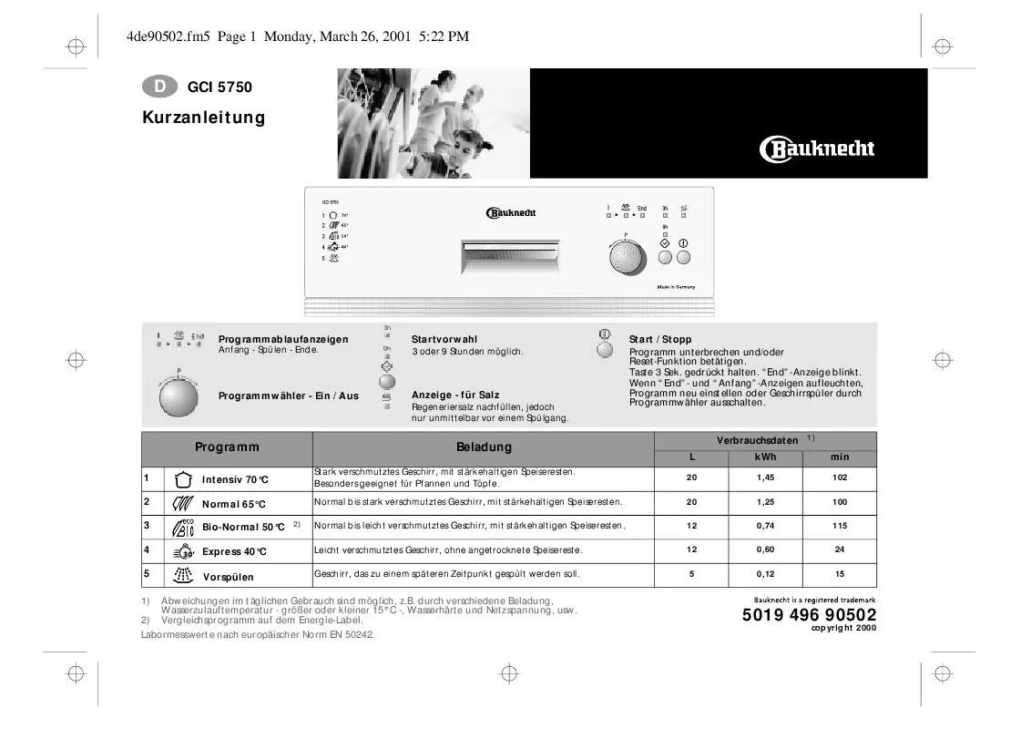 Mode d'emploi WHIRLPOOL GCI 5750 W-SW