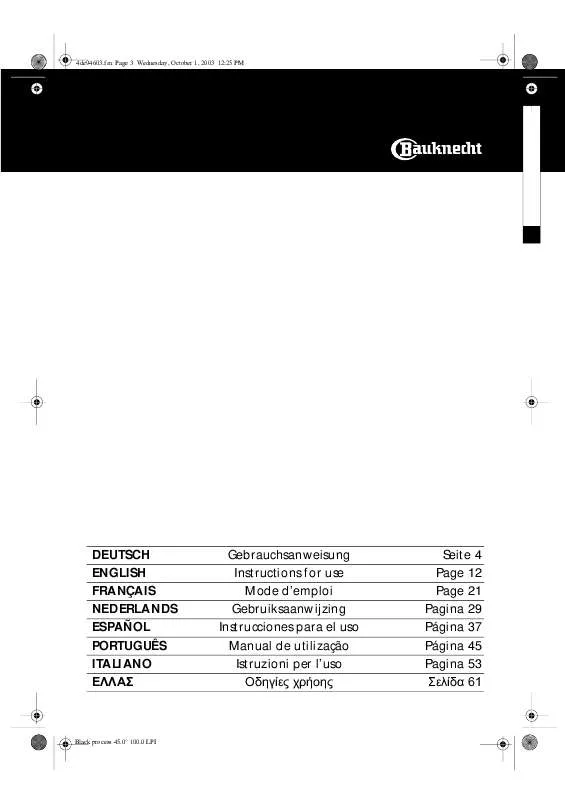 Mode d'emploi WHIRLPOOL GCXK 5521