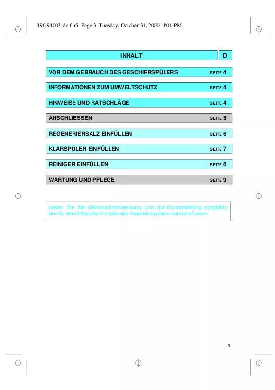 Mode d'emploi WHIRLPOOL GSI 5890 HW-IN