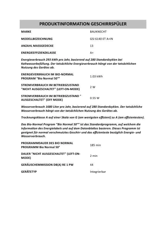 Mode d'emploi WHIRLPOOL GSI 61302 DI A WS