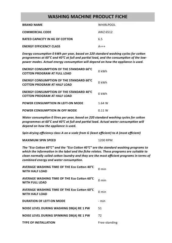 Mode d'emploi WHIRLPOOL GSI 81312 TR A IN