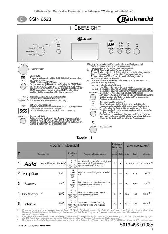 Mode d'emploi WHIRLPOOL GSIK 6528/3 IN