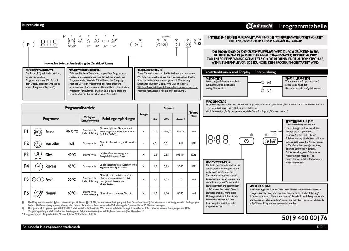 Mode d'emploi WHIRLPOOL GSX 5534