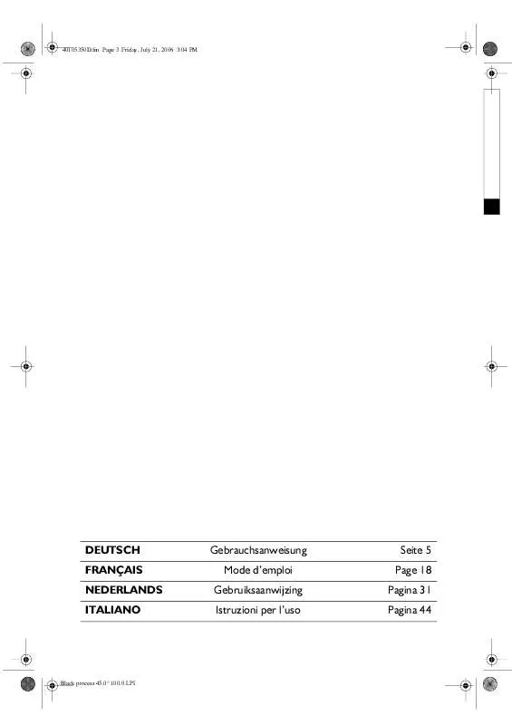 Mode d'emploi WHIRLPOOL HANNOVER 1400