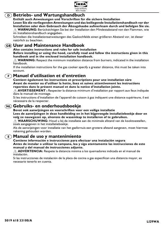 Mode d'emploi WHIRLPOOL HO EV W