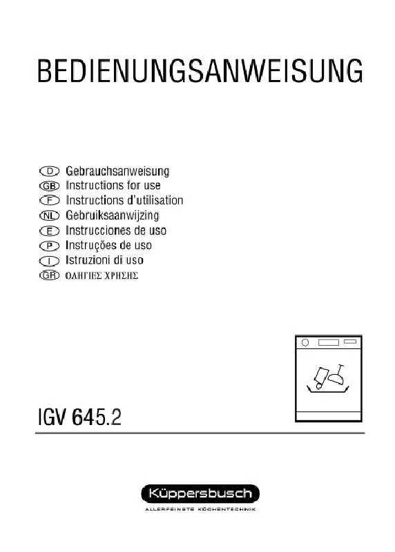 Mode d'emploi WHIRLPOOL IGV 645.2