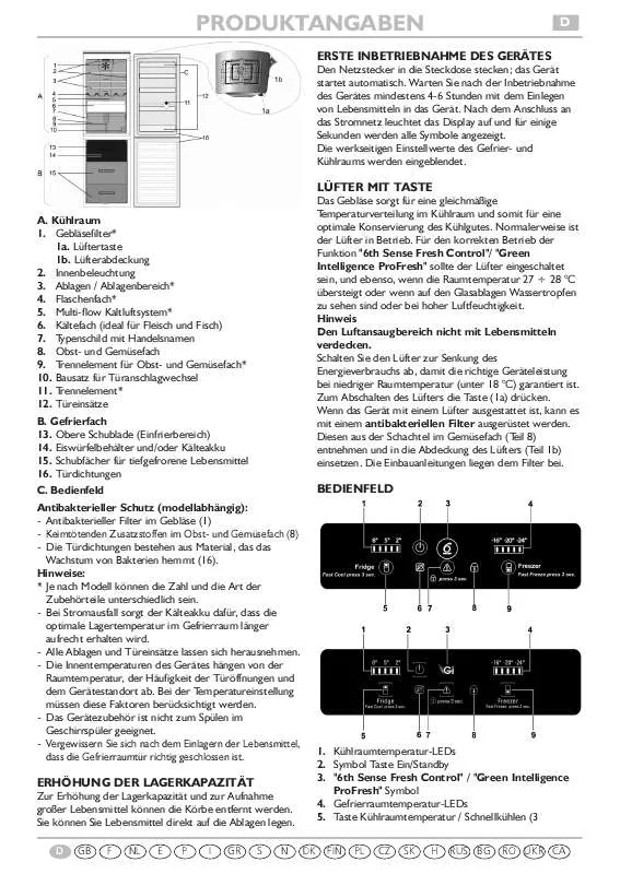 Mode d'emploi WHIRLPOOL KGE 5382 A3 FRESH PT