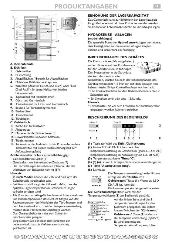 Mode d'emploi WHIRLPOOL KGN317PROFRESHA IN