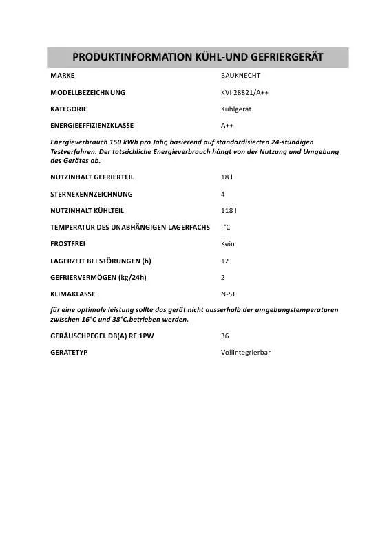 Mode d'emploi WHIRLPOOL KVI 28821/A