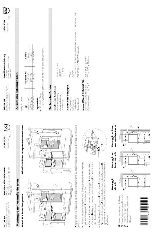 Mode d'emploi WHIRLPOOL MIWELL SEC 539 WHITE