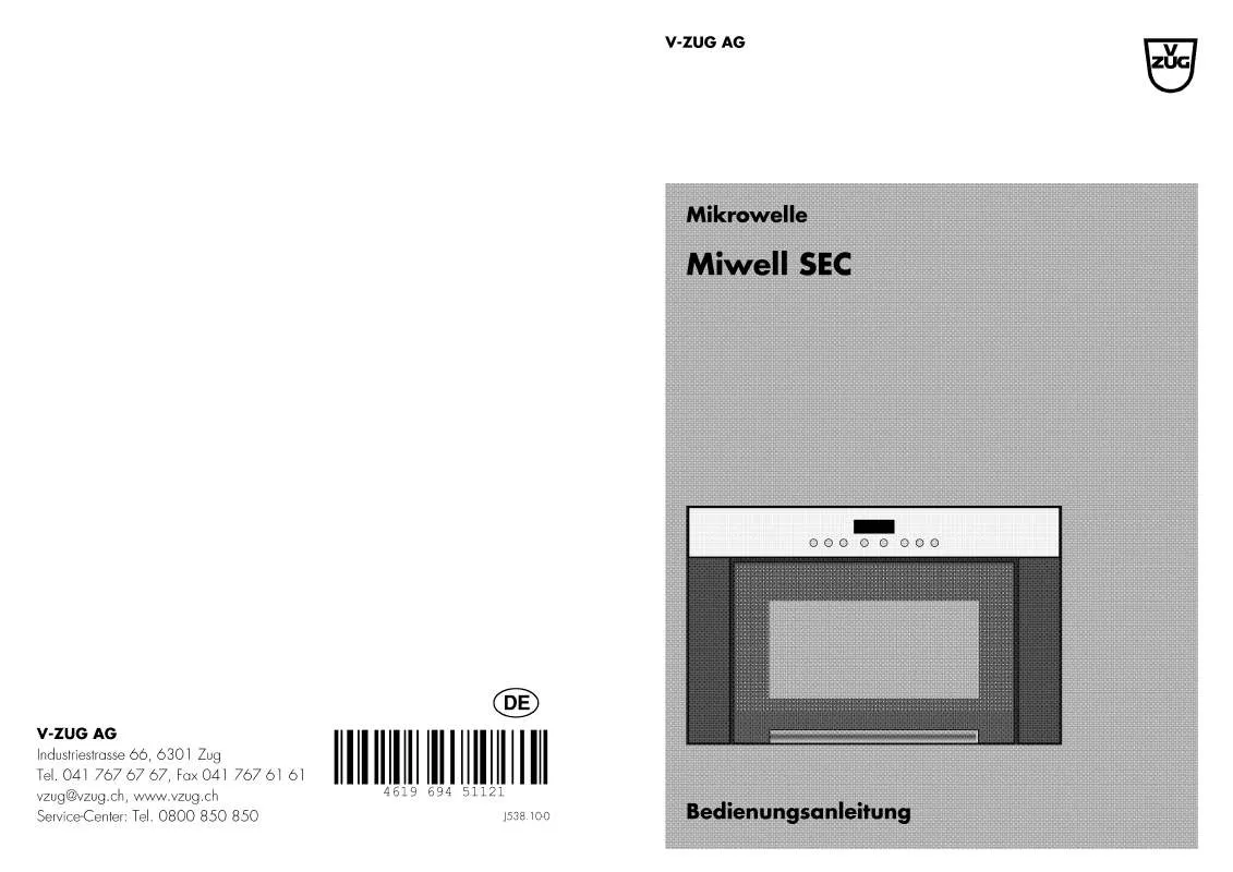 Mode d'emploi WHIRLPOOL MW SEC 60 C