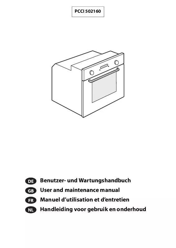 Mode d'emploi WHIRLPOOL PCCI 502160 X