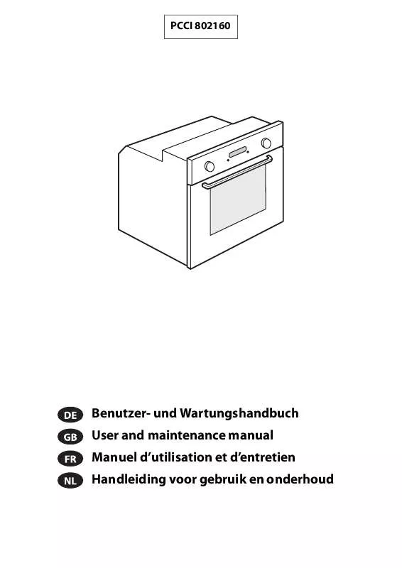 Mode d'emploi WHIRLPOOL PCCI 802160 X