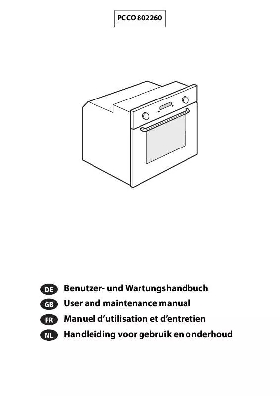 Mode d'emploi WHIRLPOOL PCCO 802260 X