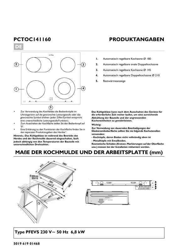 Mode d'emploi WHIRLPOOL PCTOC141160F