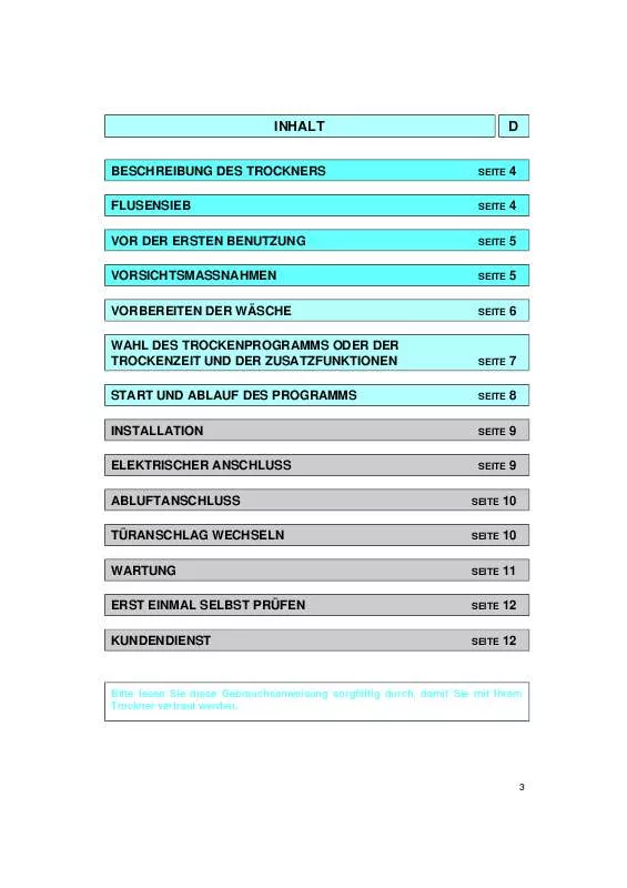 Mode d'emploi WHIRLPOOL TRA SYMPHONY