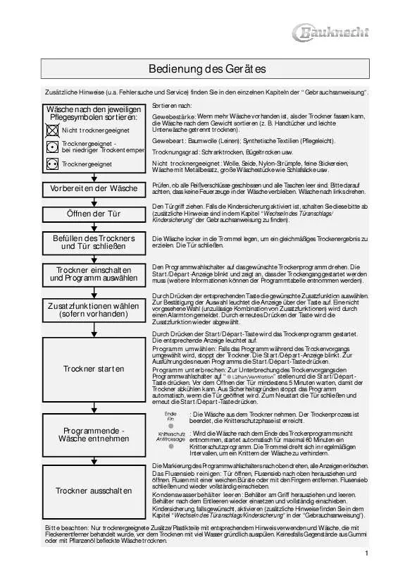 Mode d'emploi WHIRLPOOL TRK 9960