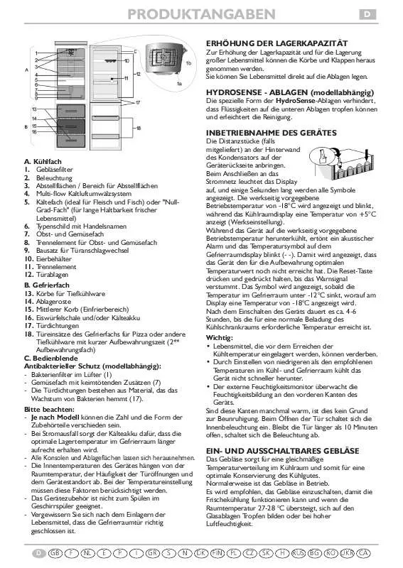 Mode d'emploi WHIRLPOOL WBC3545 A NFCSL