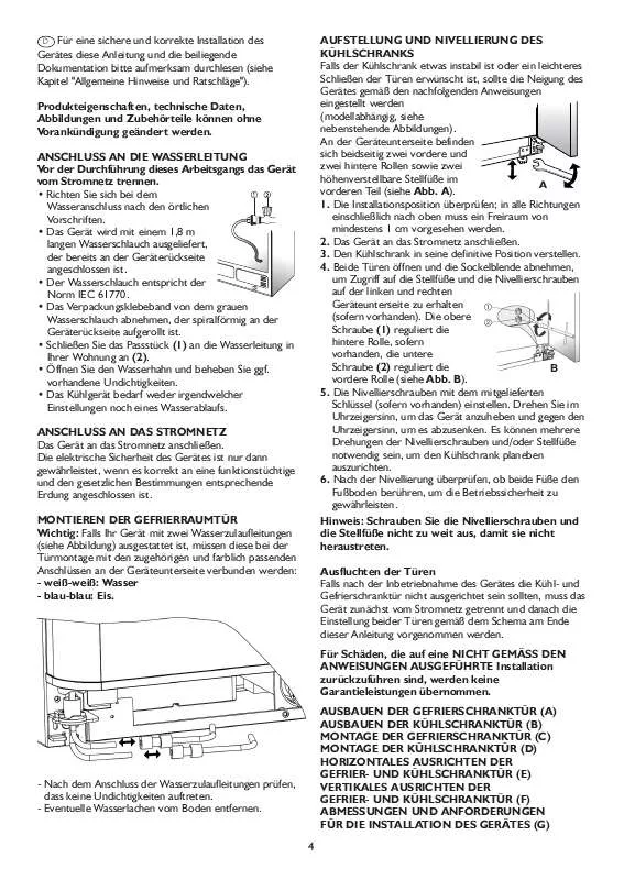 Mode d'emploi WHIRLPOOL WSG5588 A W