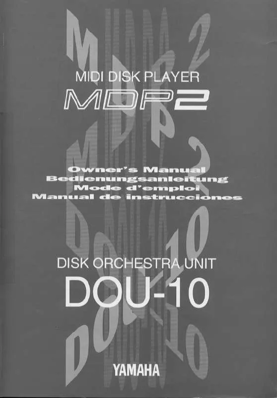 Mode d'emploi YAMAHA DOU-10-MDP2