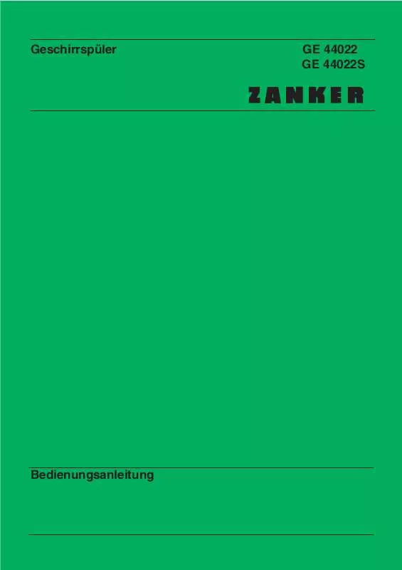 Mode d'emploi ZANKER GE44022 (PRIVILEG)