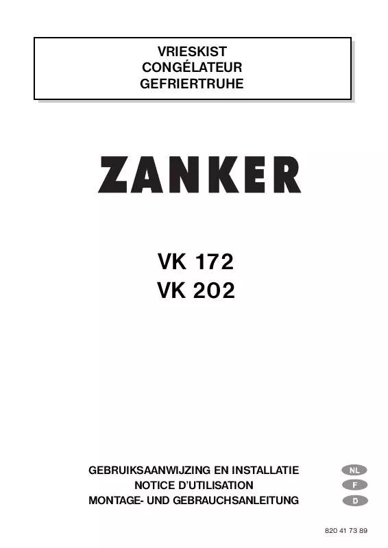 Mode d'emploi ZANKER VK202