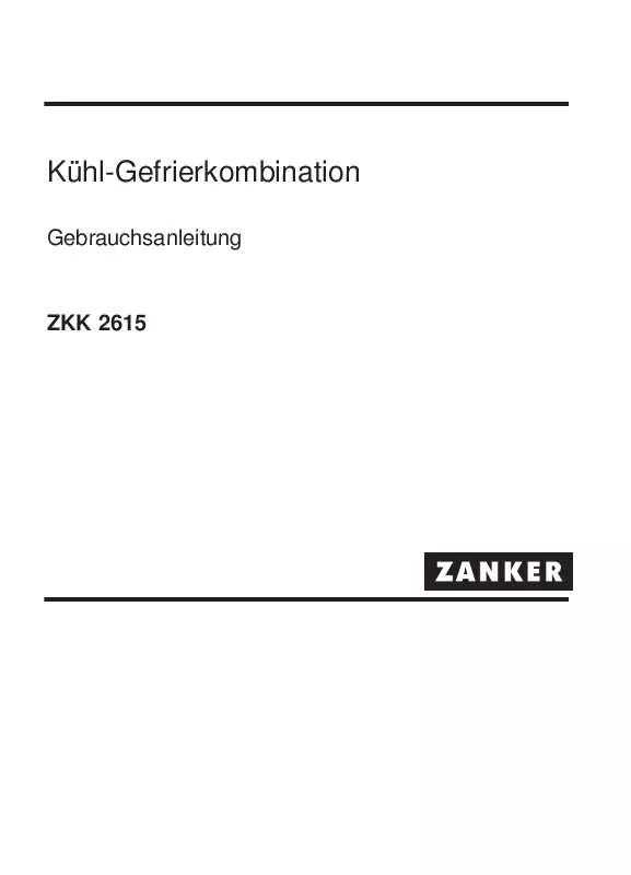 Mode d'emploi ZANKER ZKK2615