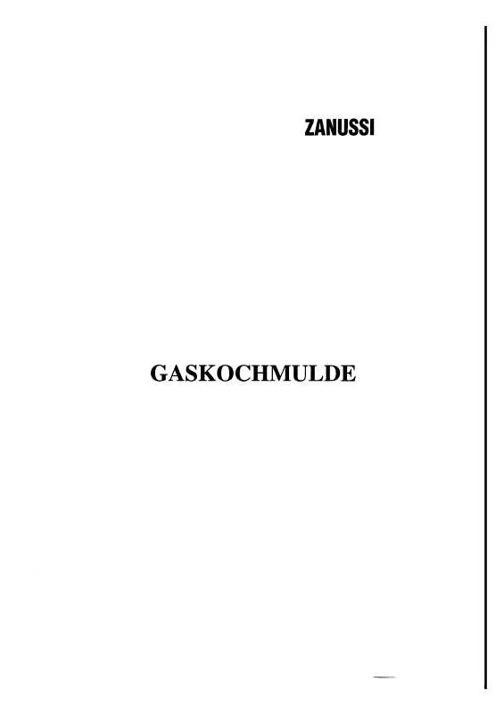 Mode d'emploi ZANUSSI ZGM414X