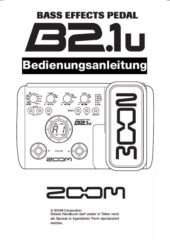 Mode d'emploi ZOOM B2.1U