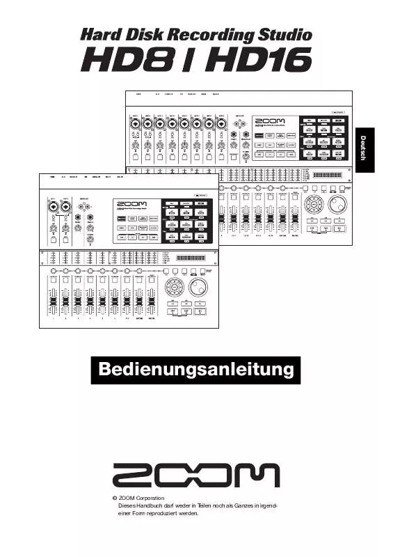 Mode d'emploi ZOOM HD8